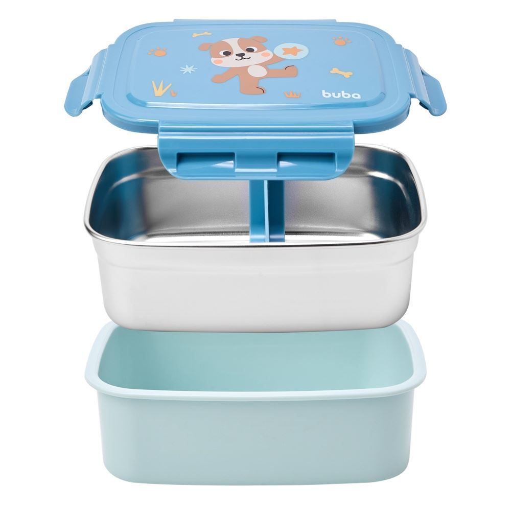 Lancheira Bentô Box Buba Zoo 600Ml  - Cachorro