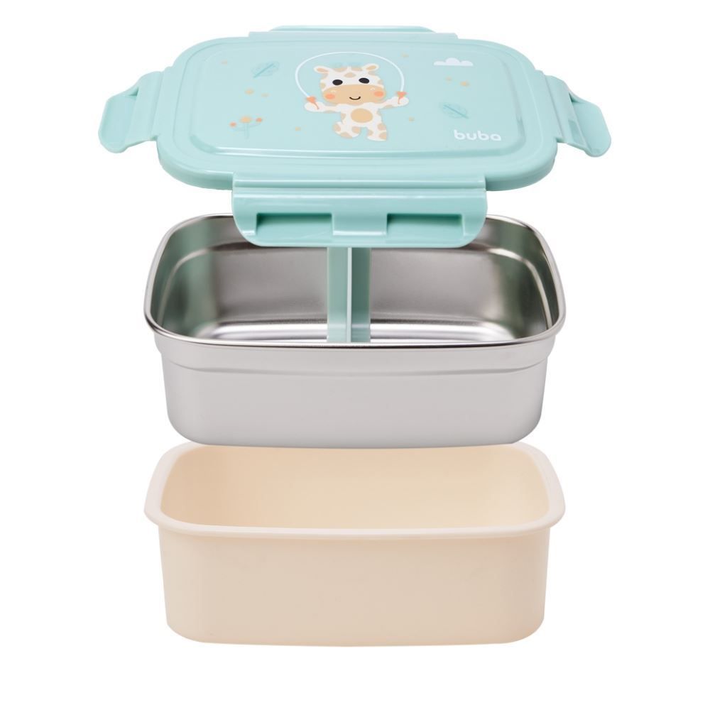 Lancheira Bentô Box Buba Zoo 600Ml  - Girafa