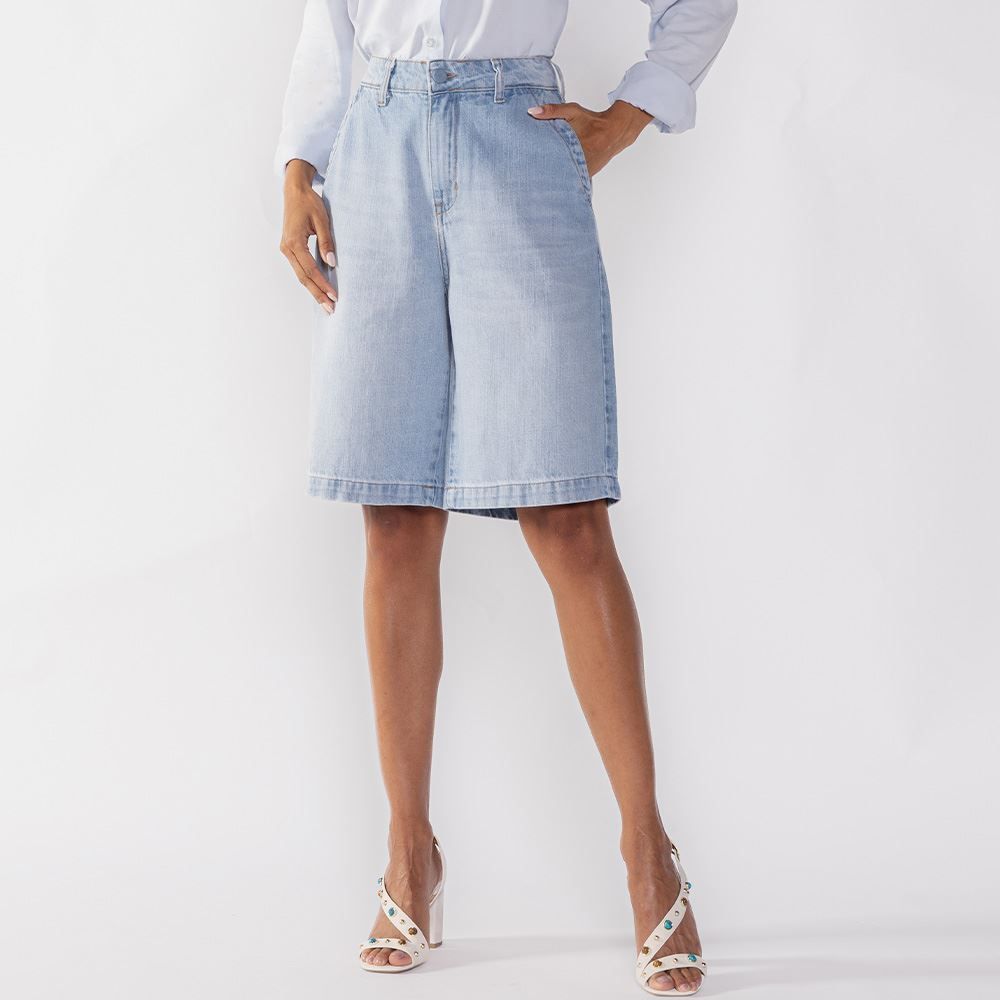 Bermuda Feminina Jeans Patricia Foster