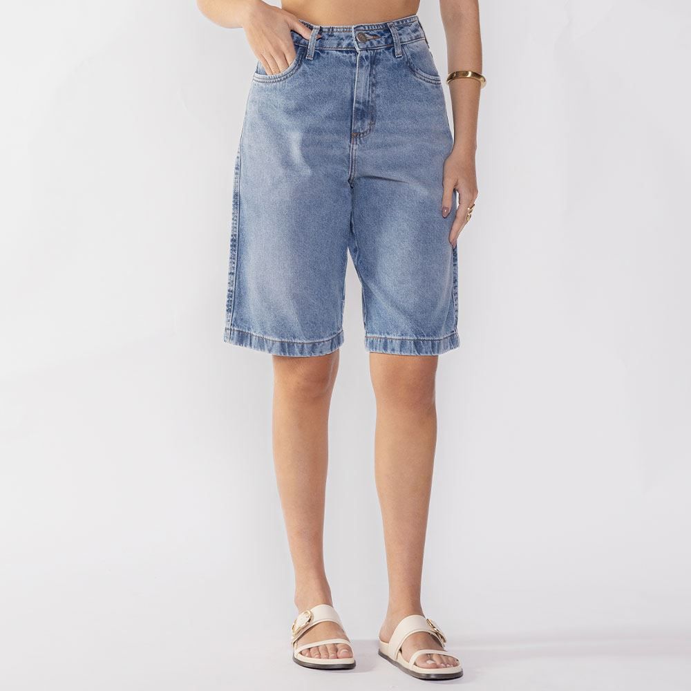 Bermuda Jeans Feminina Patricia Foster