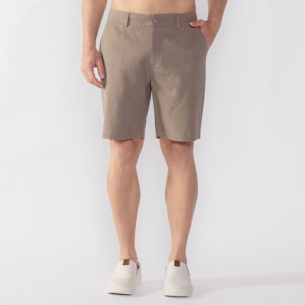 Bermuda Masculina Alfaiataria De Linho Thing