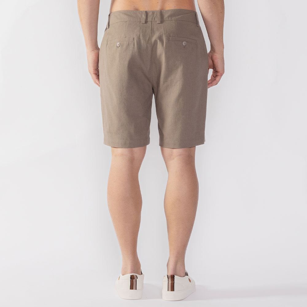 Bermuda Masculina Alfaiataria De Linho Thing