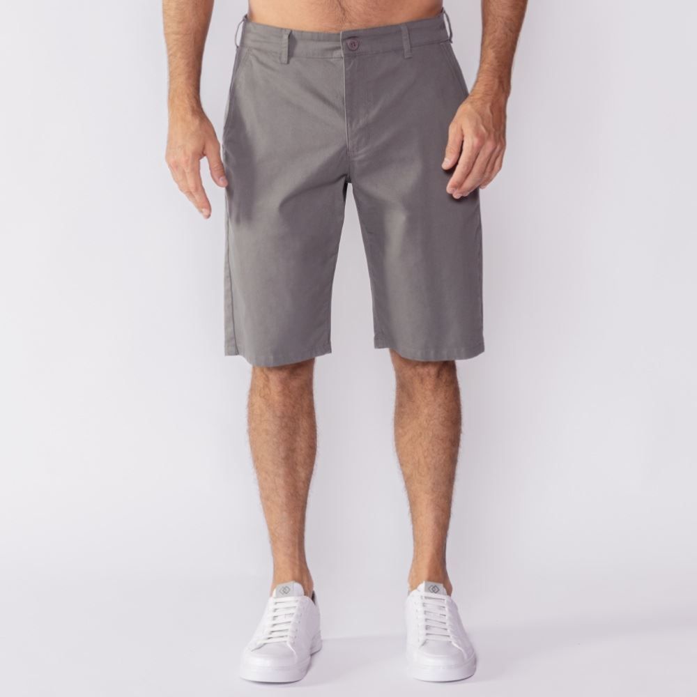 Bermuda Masculina Bolso Faca De Sarja Marc Alain