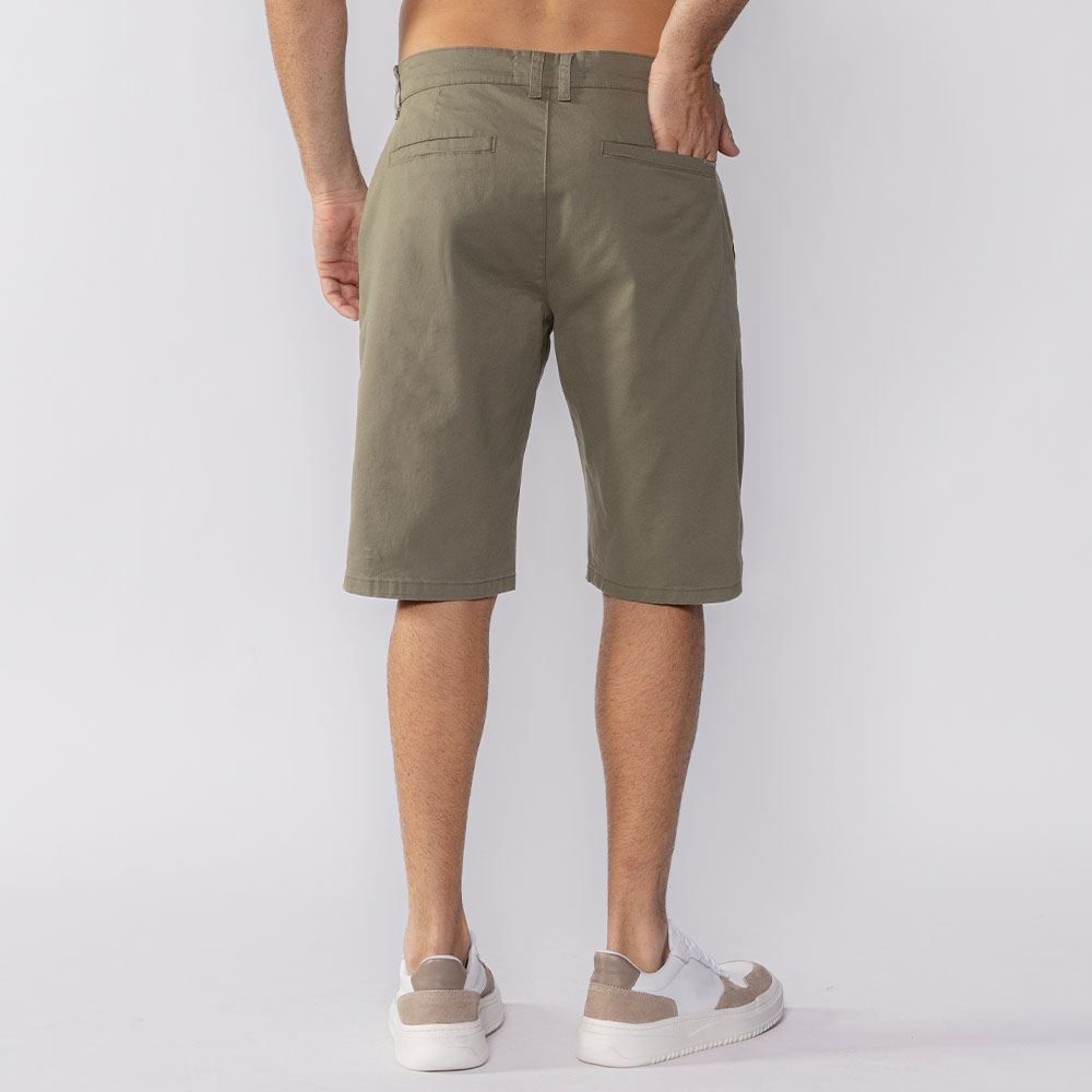 Bermuda Masculina Bolso Faca De Sarja Marc Alain