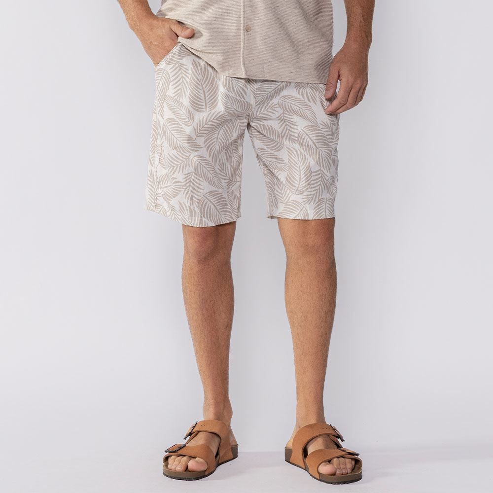 Bermuda Masculina Estampada De Sarja Marc Alain