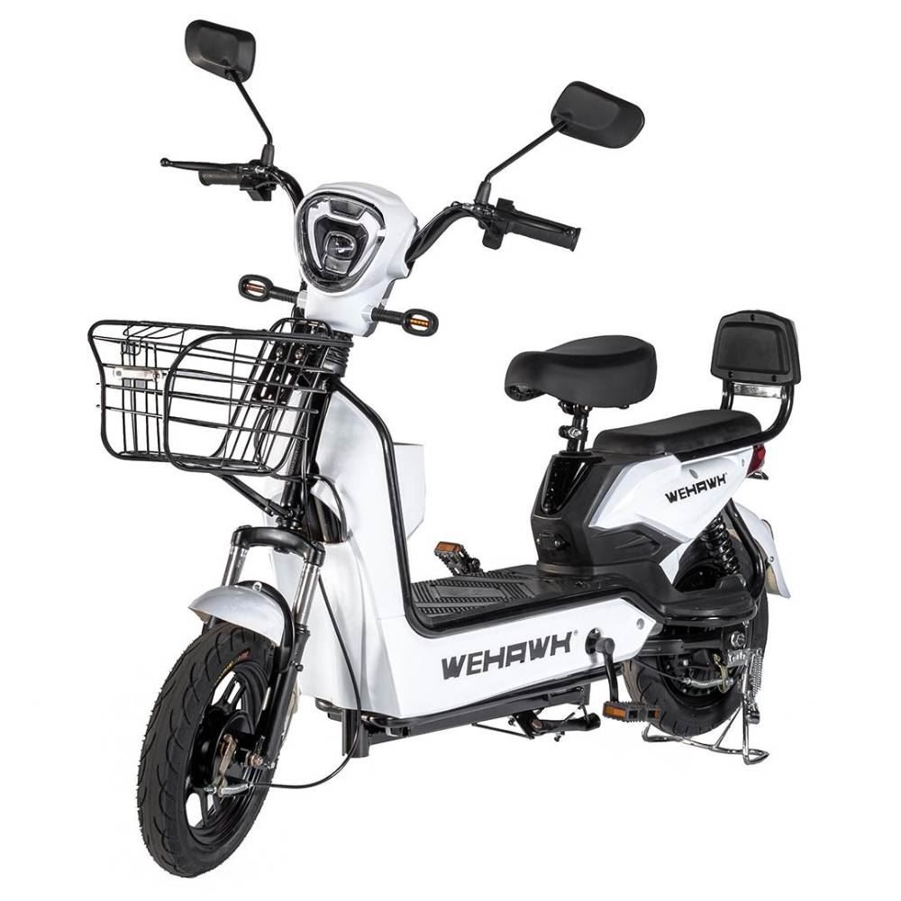 Bicicleta Elétrica Wehawk Basket Wx-03 500W Com Bateria 48V Branca - 189963