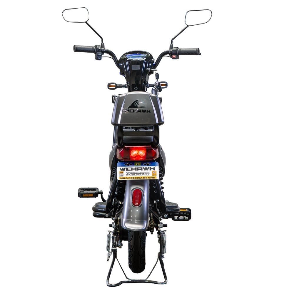 Bicicleta Elétrica Wehawk Wx-03 Basket 800W Bateria 48V - Cinza