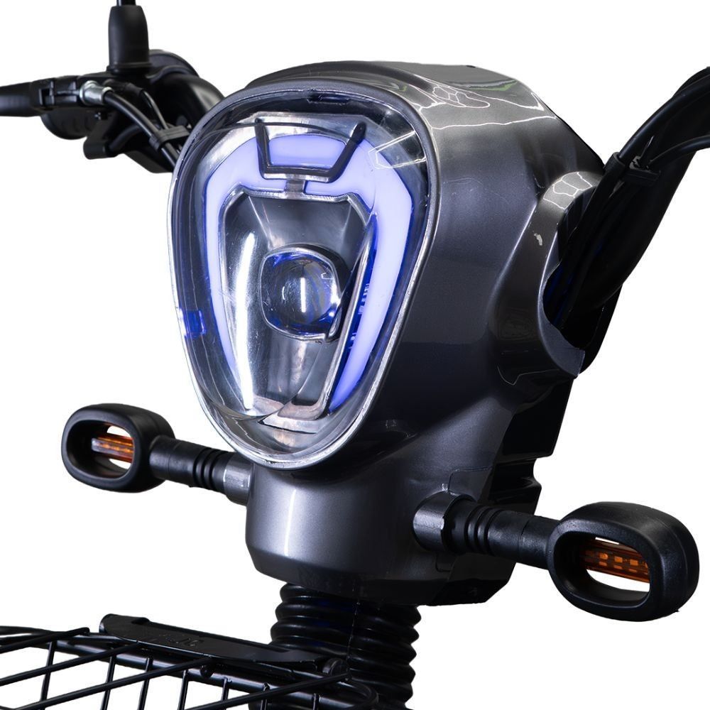 Bicicleta Elétrica Wehawk Wx-03 Basket 800W Bateria 48V - Cinza