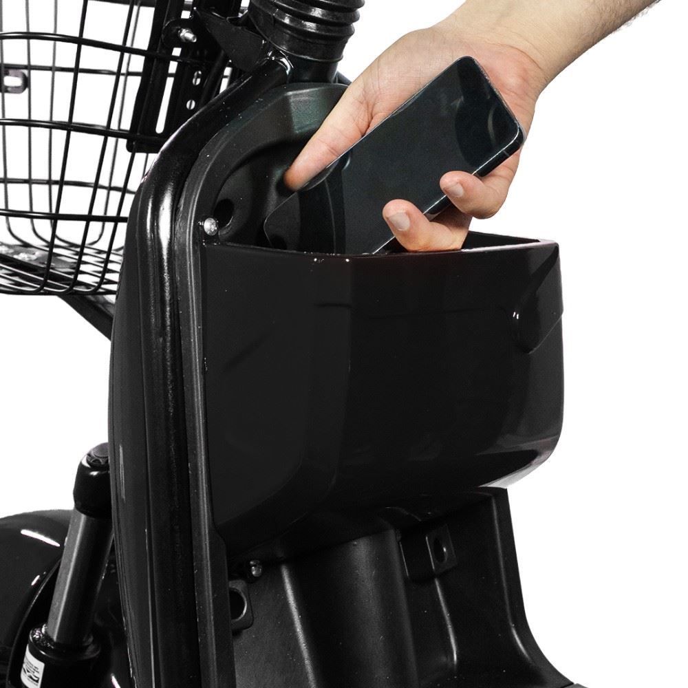 Bicicleta Elétrica Wehawk Wx-03 Basket 800W Bateria Lítio 48V - Preto