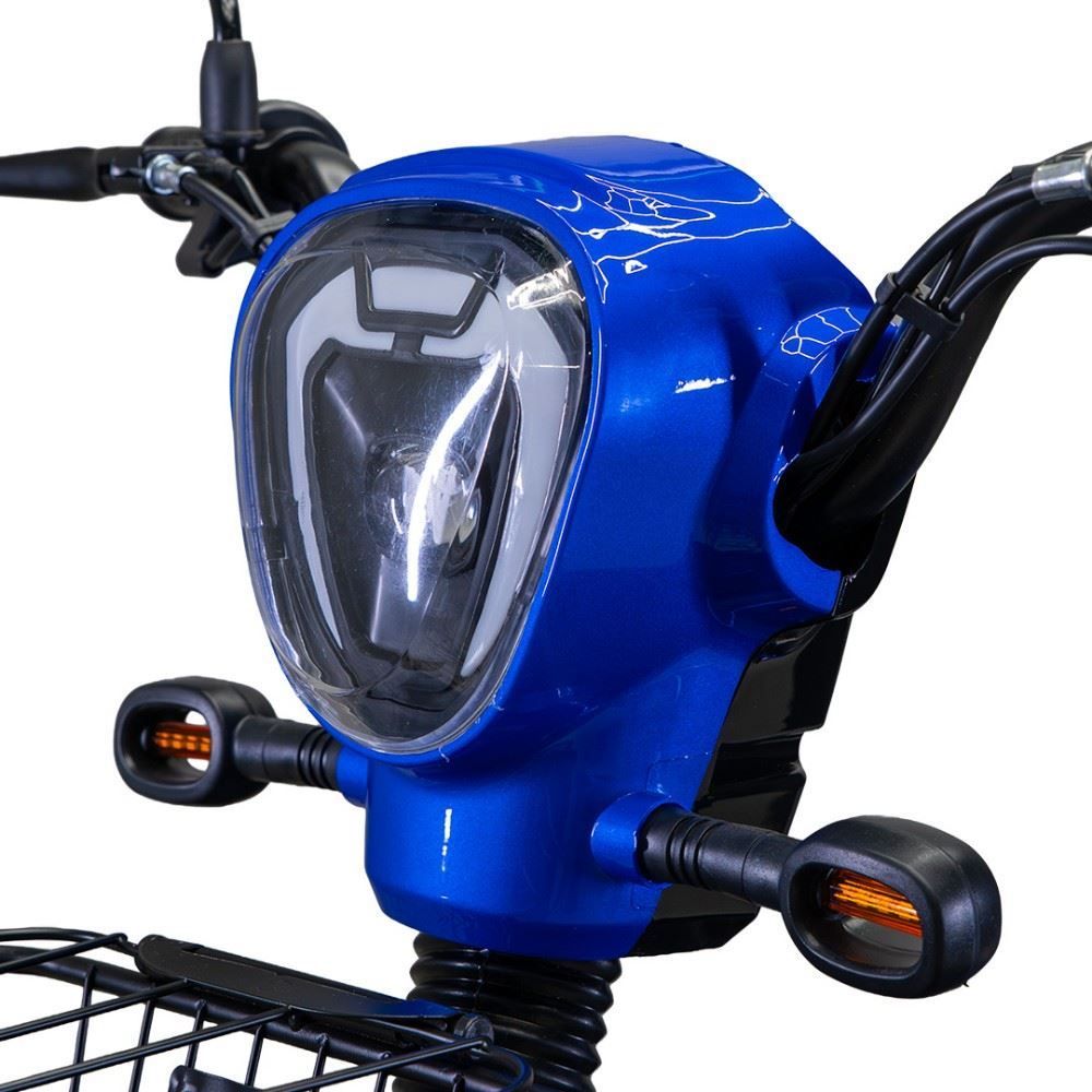 Bicicleta Elétrica Wehawk Wx-03 Basket 800W Bateria Lítio 48V - Azul