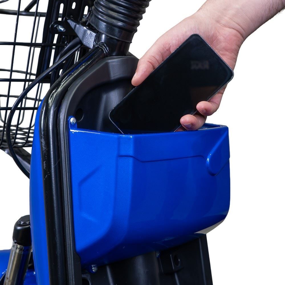Bicicleta Elétrica Wehawk Wx-03 Basket 800W Bateria Lítio 48V - Azul