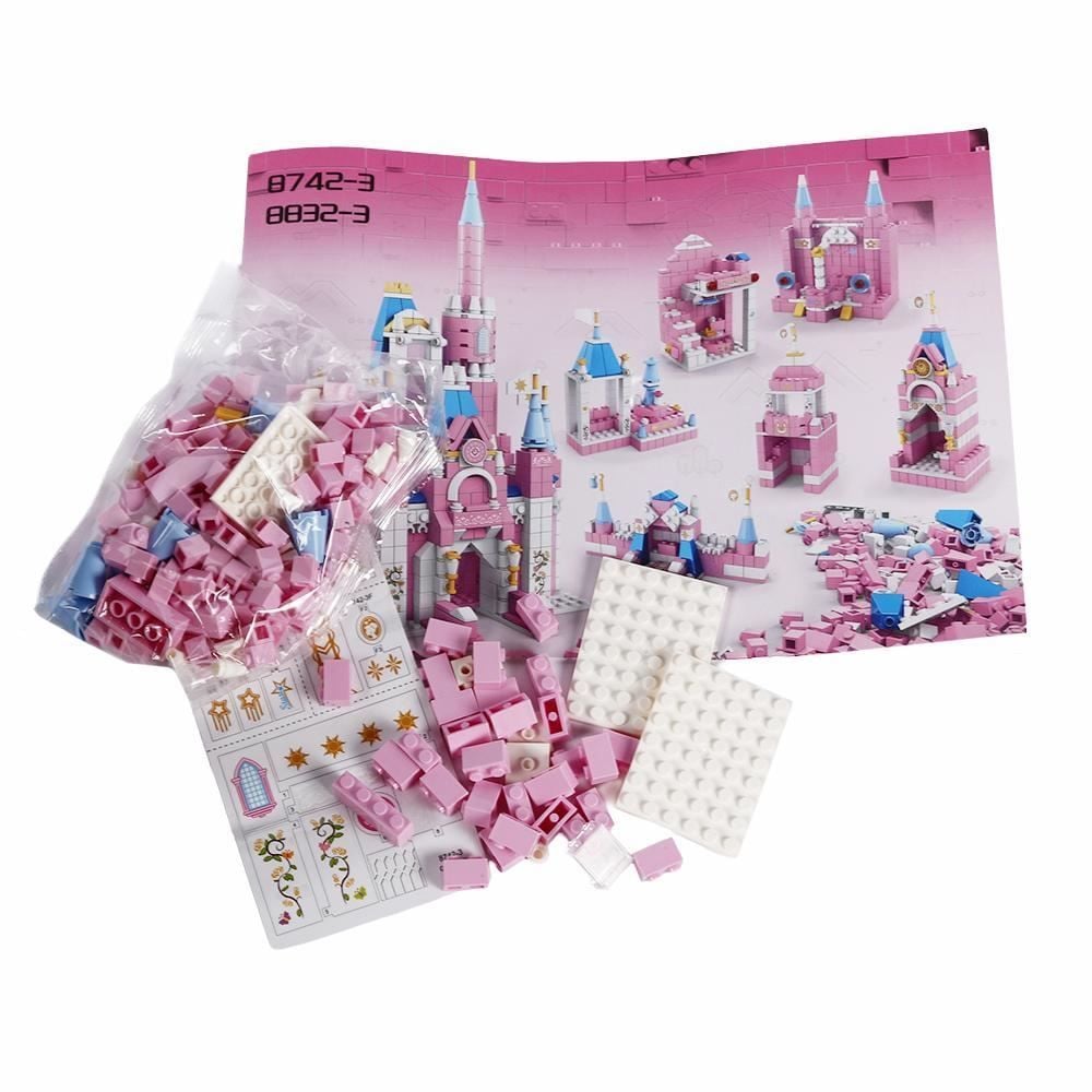 Blocos de Montar 6 em 1 Castelo 1000 Peças Havan Toys - HBR0987