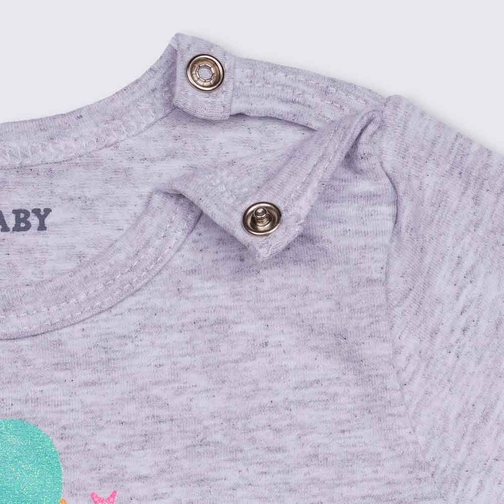 Blusa de Bebê Cotton + Faixa de Cabelo Yoyo Baby