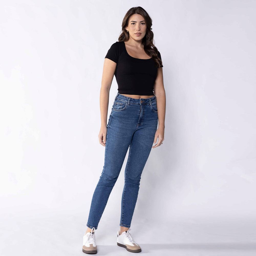 Blusa Feminina Manga Curta Canelada Boby Blues