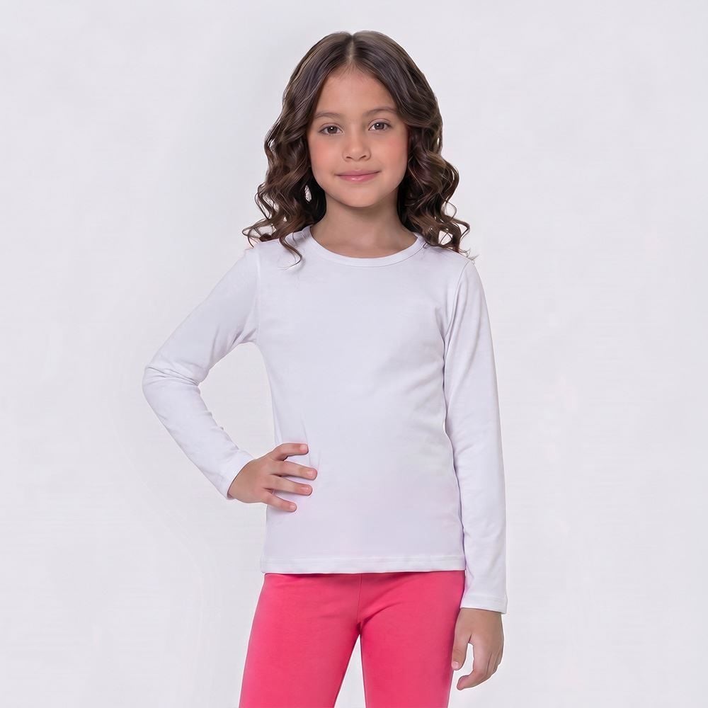 Blusa Térmica Infantil Menina 4 a 10 Anos Marmelada