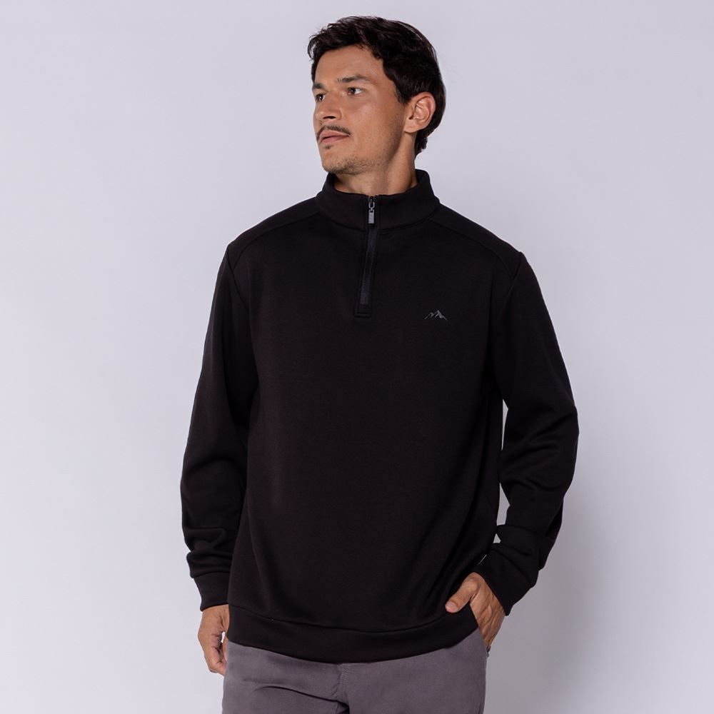Blusão Masculino Gola Alta Com Zíper Marc Alain