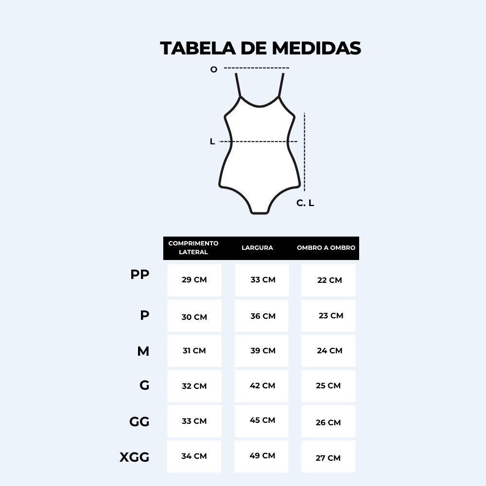 Body Feminino Básico De Microfibra Patricia Foster