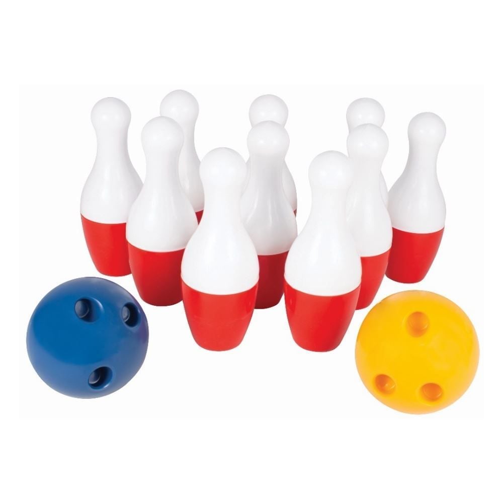 Boliche 12 Peças Nig - Branco E Vermelho