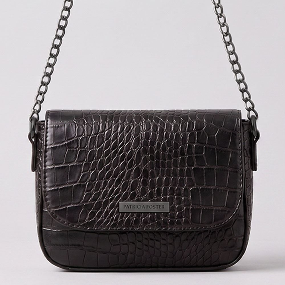 Bolsa Feminina Transversal Patricia Foster - PRETO U