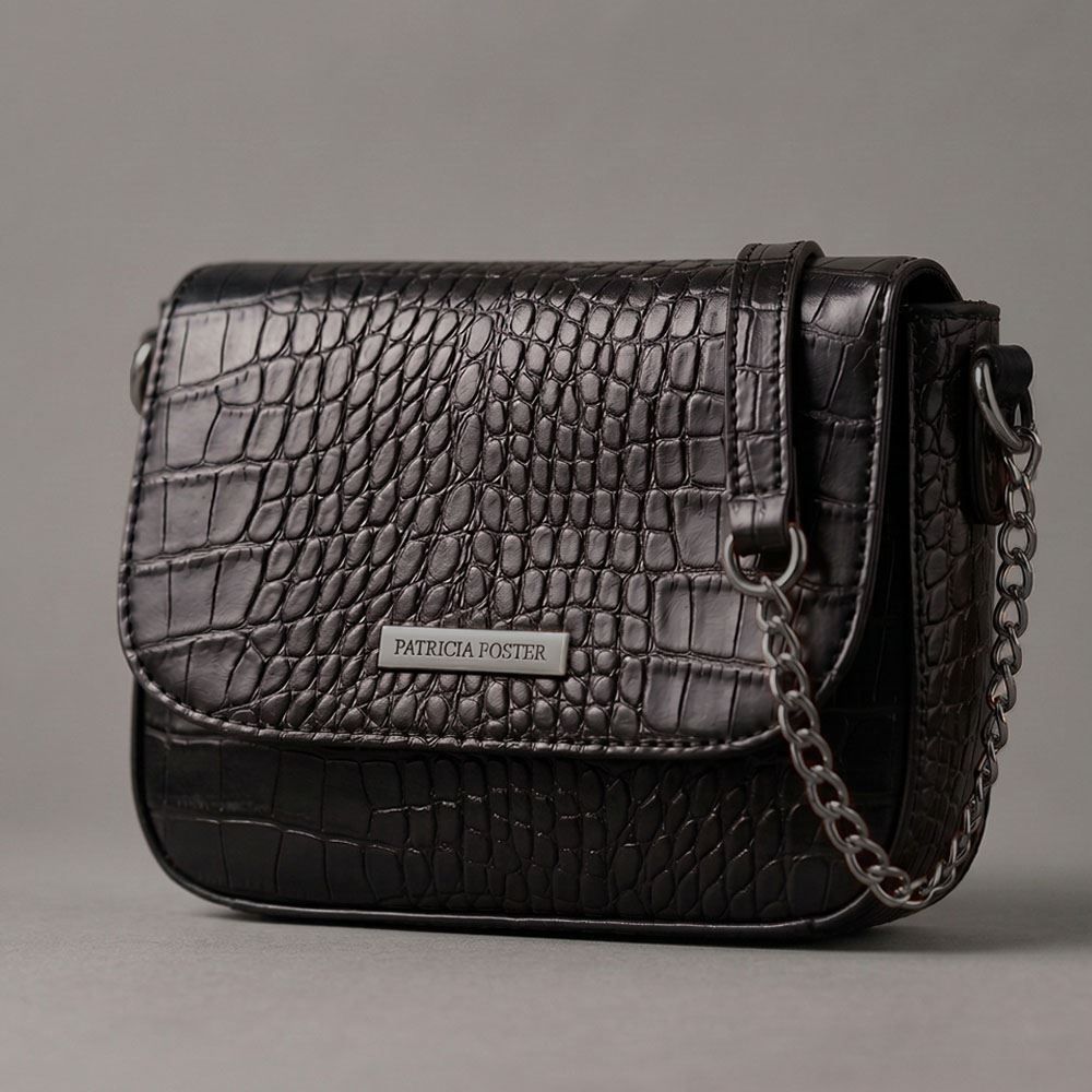 Bolsa Feminina Transversal Patricia Foster - PRETO U