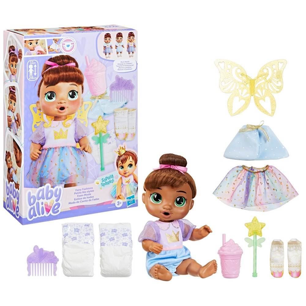 Boneca Baby Alive Sophia Moda Conta de Fadas Hasbro