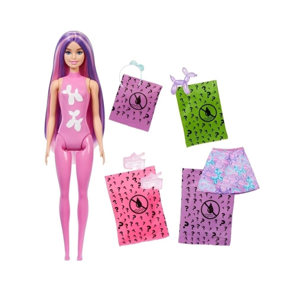 Boneca Barbie Animais Com Balões Color Reveal Mattel - Sortido