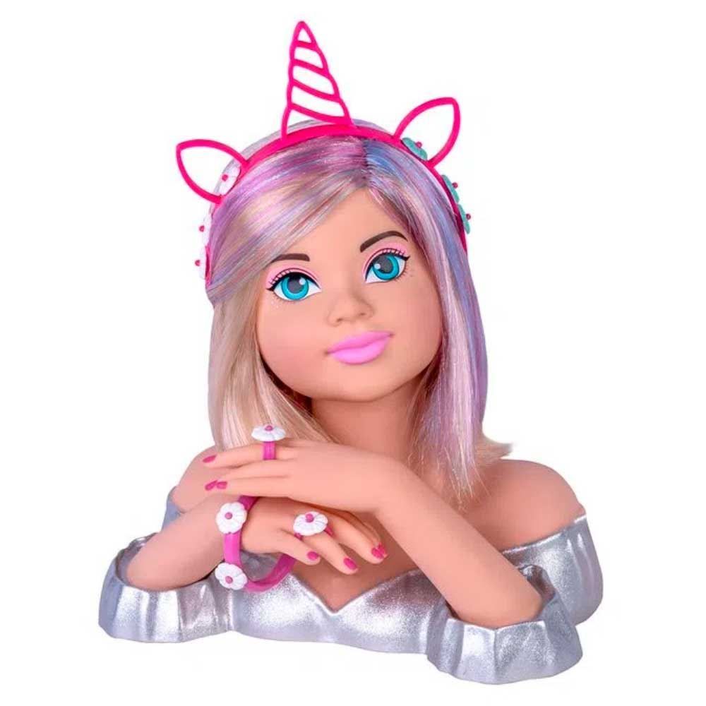 Boneca Busto Charmosa Rainbow Loira Cotiplás - 2578