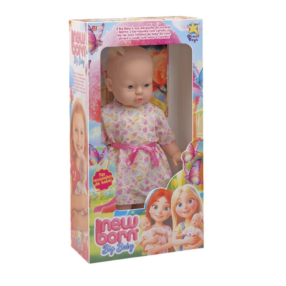 Boneca Diver New Born Big Baby Divertoys - 8418
