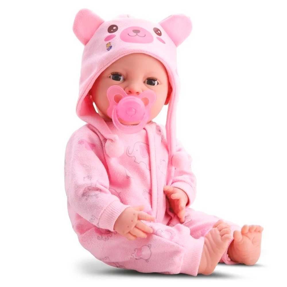 Boneca Diver New Born Brincando De Pijama Menina Divertoys - 8191