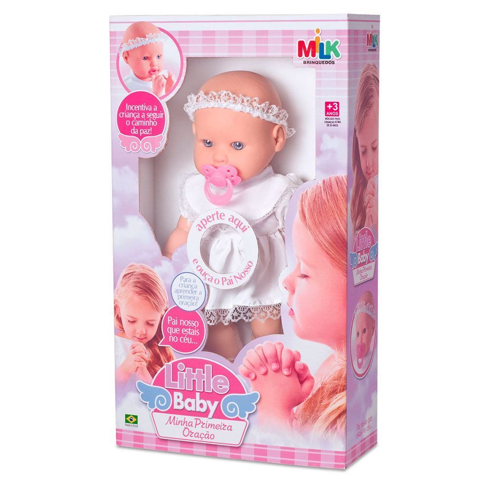 Boneca Little Baby Minha Primeira Oração Milk - 151