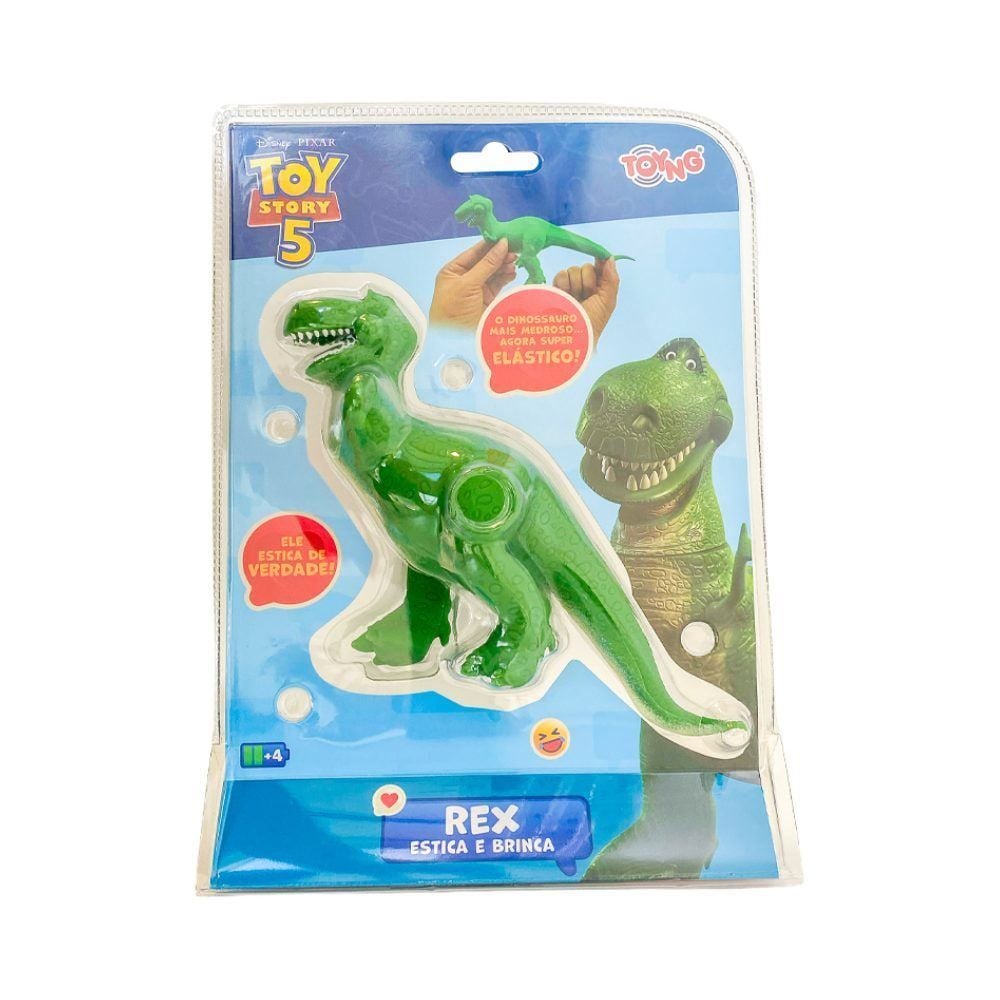 Boneco Estica Rex Disney Toy Story 5 Toyng - 61456
