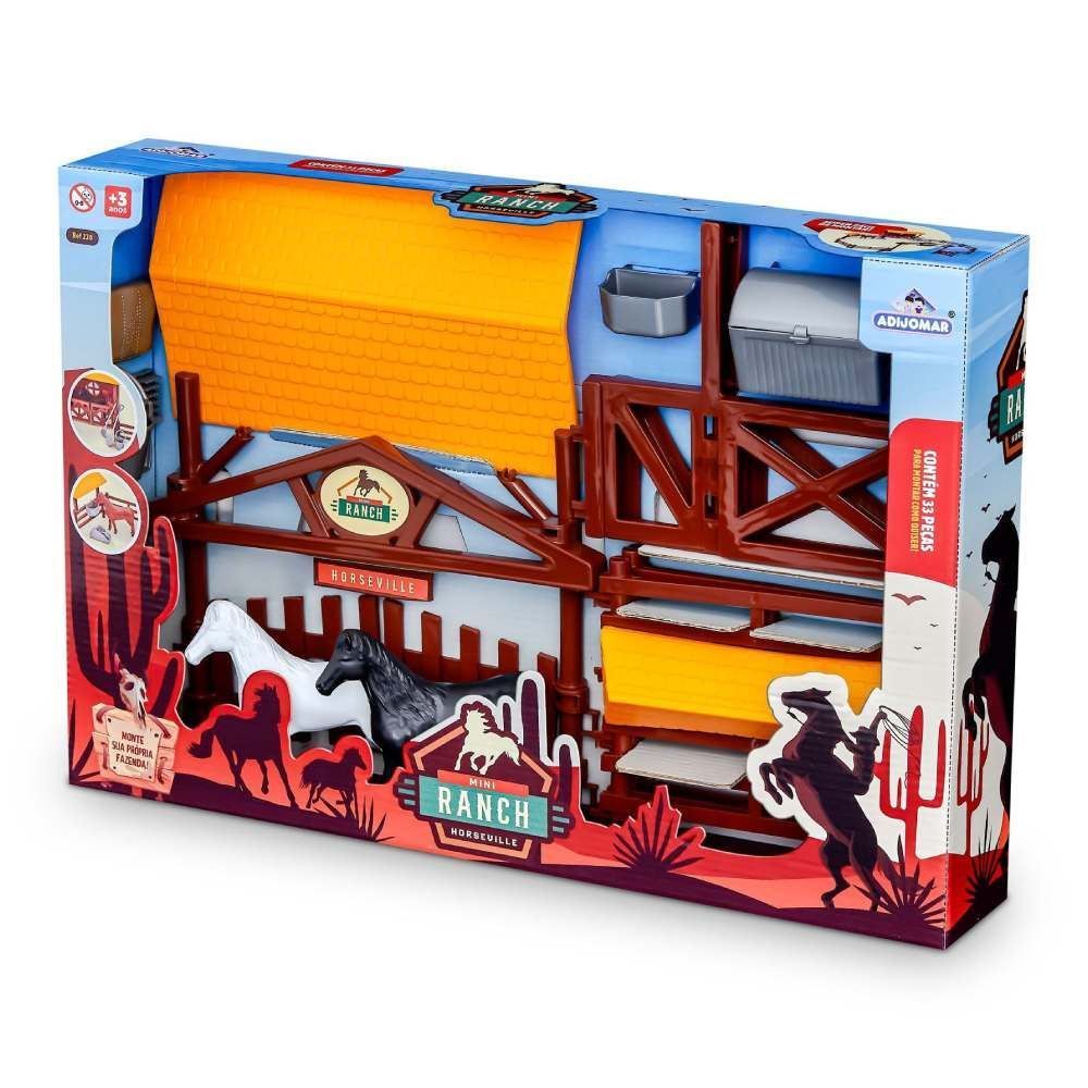 Brinquedo Fazendinha Mini Ranch Horseville Adijomar - Sortido