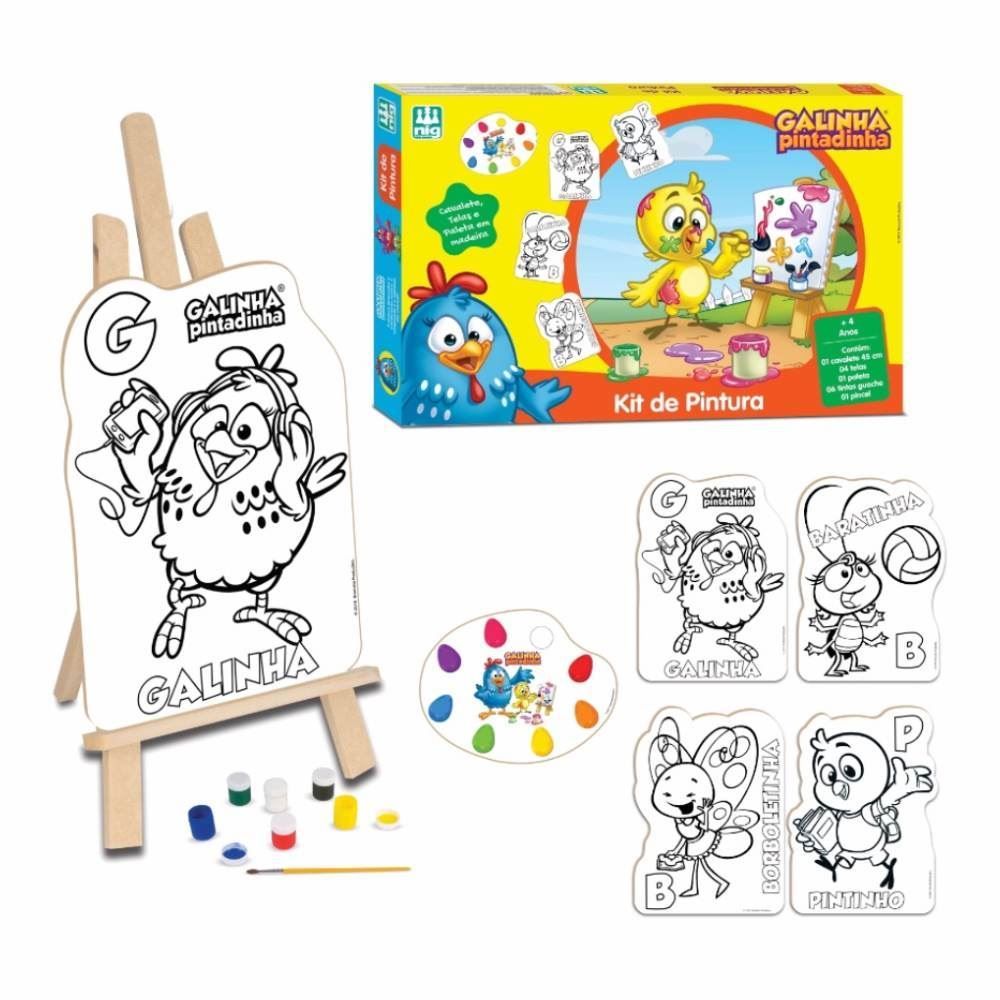 Brinquedo Kit de Pintura Galinha Pintadinha Nig - 732