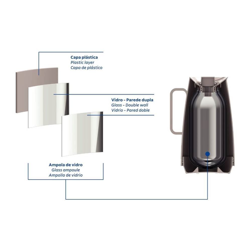 Bule Térmico Exata Tramontina 500Ml - Bege