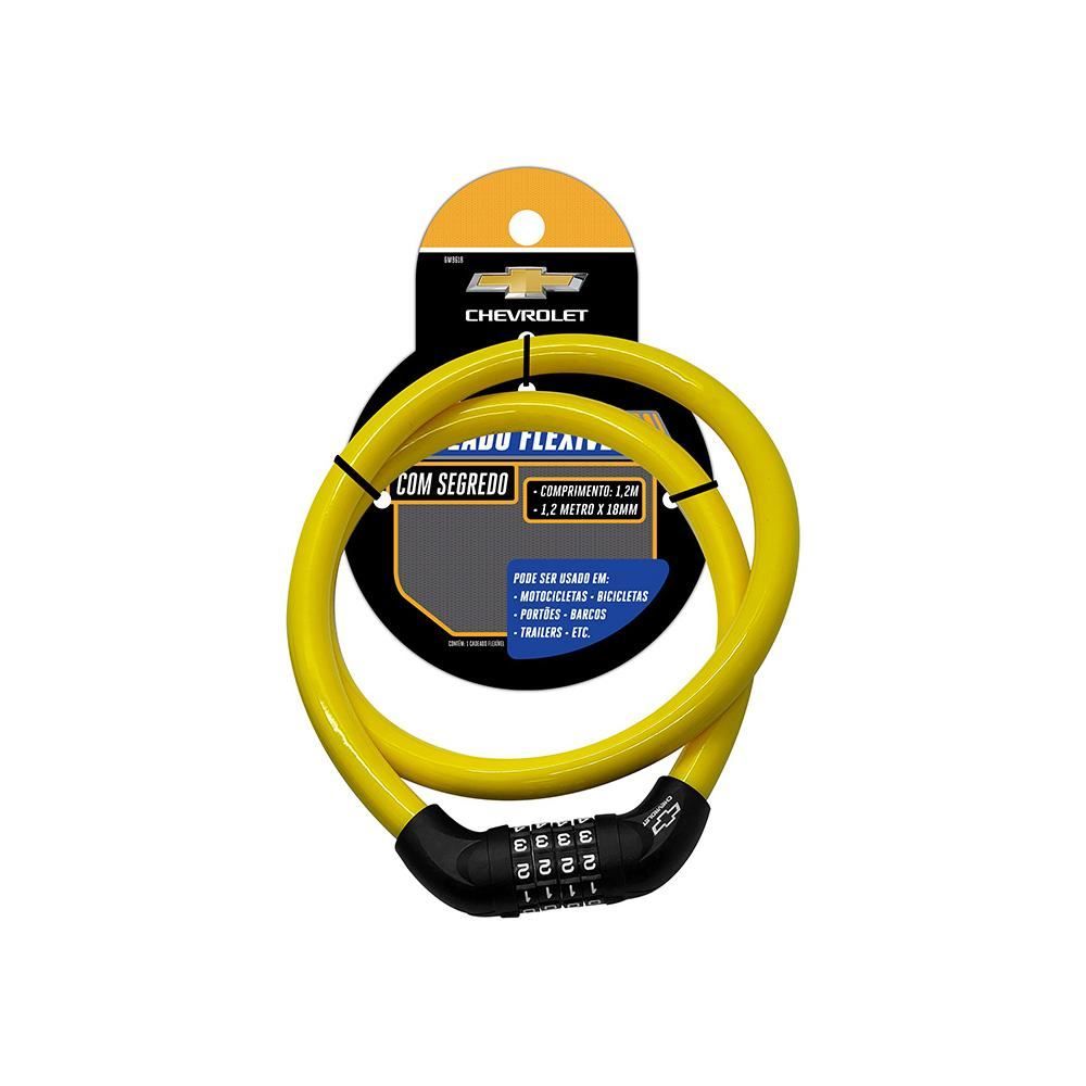 Cadeado Flexível com Segredo 1,2M X 18Mm Gm