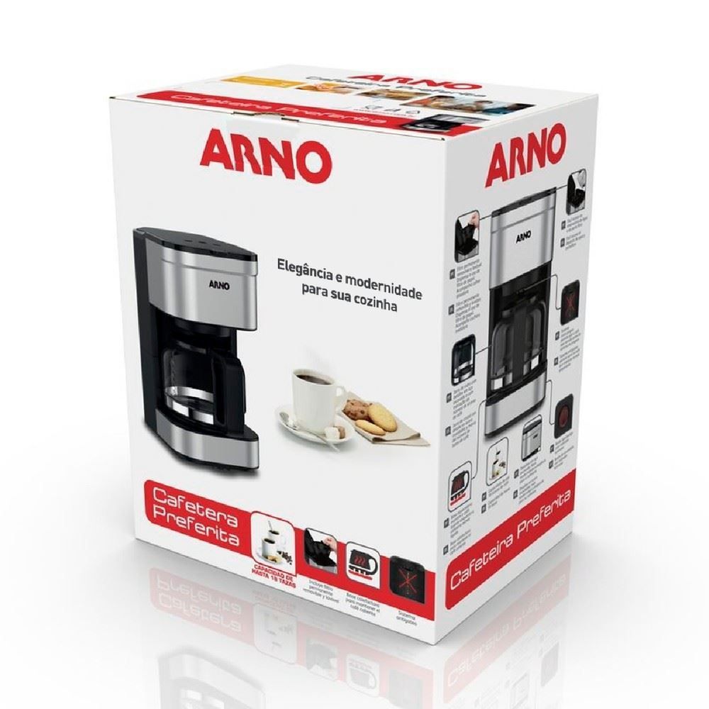 Cafeteira Elétrica Arno Preferita Inox 750ML CFPF