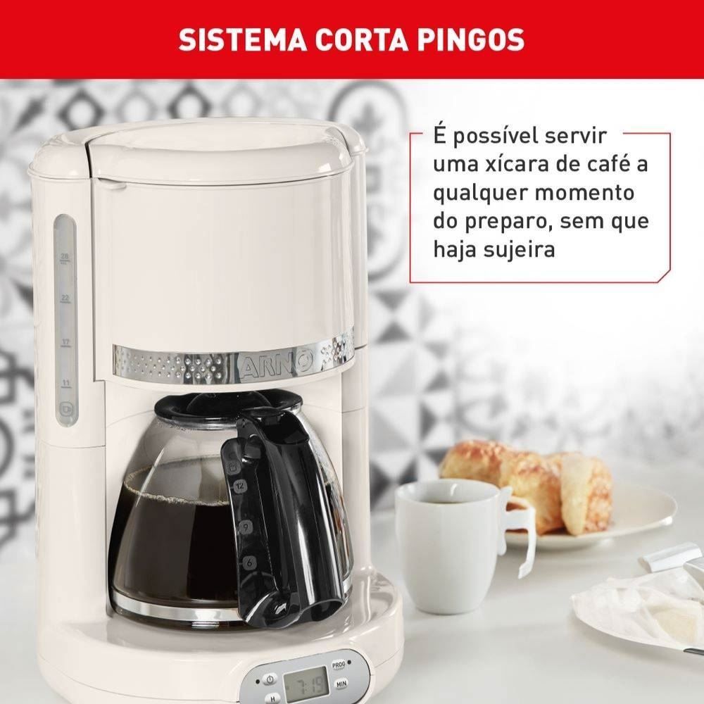 Cafeteira Elétrica Arno Soleil Marfim 1,25 Litros SFCM