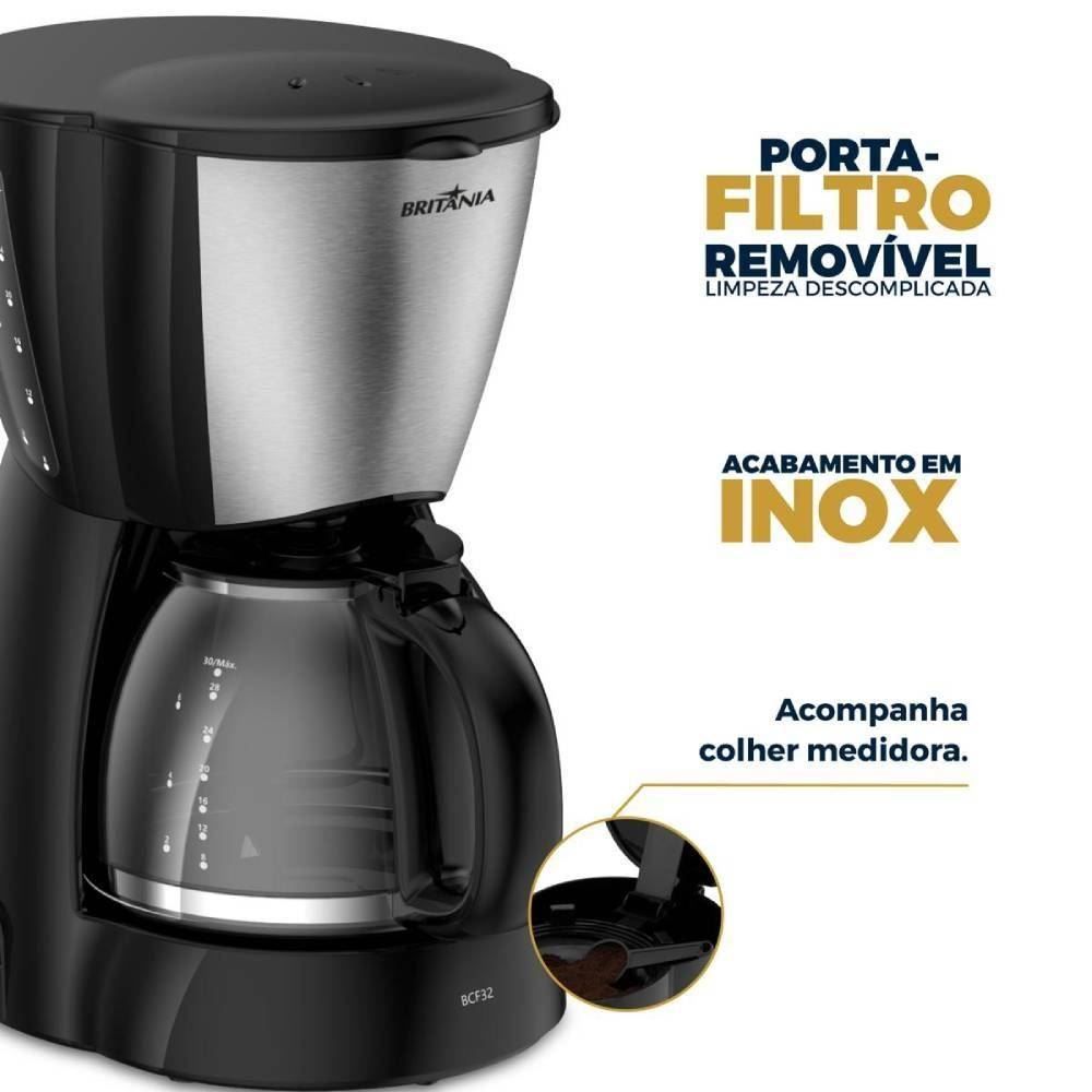 Cafeteira Elétrica Britânia 30 Cafezinhos BCF32