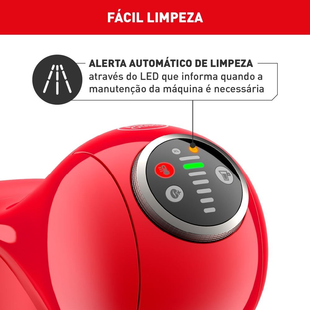 Cafeteira Arno Dolce Gusto Genio S Plus Vermelha DGS3
