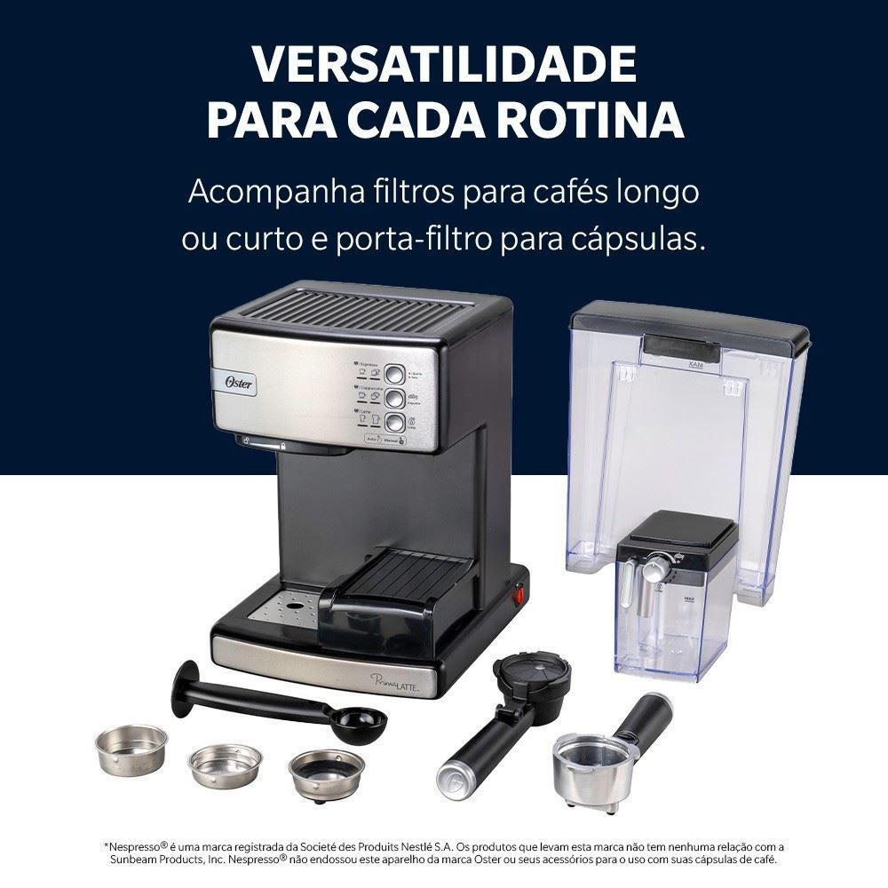 Cafeteira Oster PrimaLatte Essential Espresso