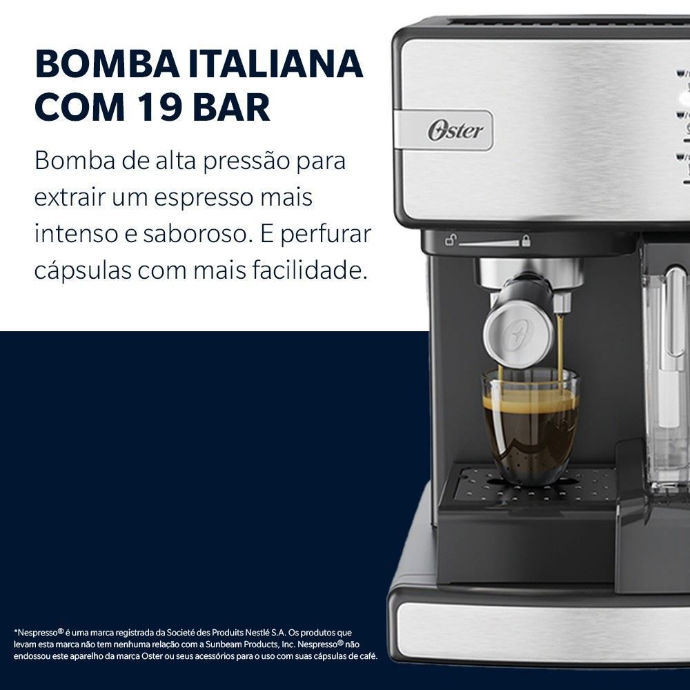 Cafeteira Oster PrimaLatte Essential Espresso