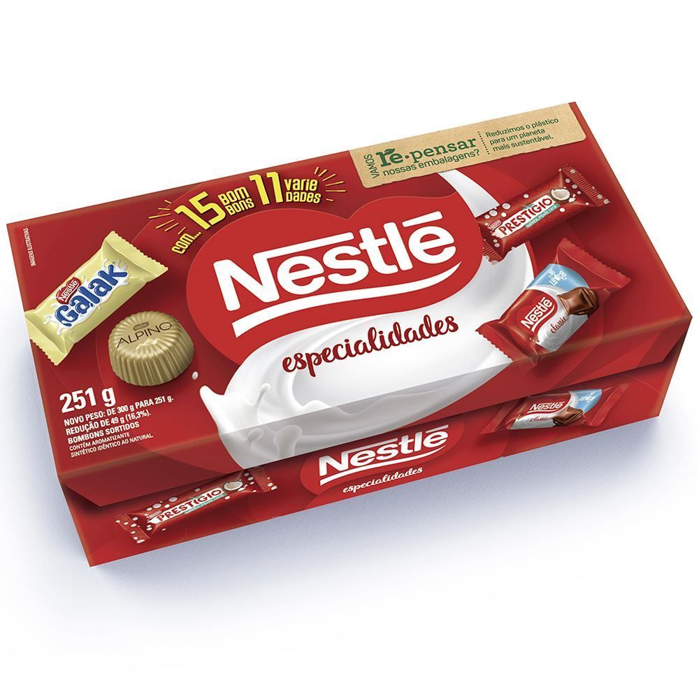 Caixa De Bombom Especialidades Nestlé - 251g