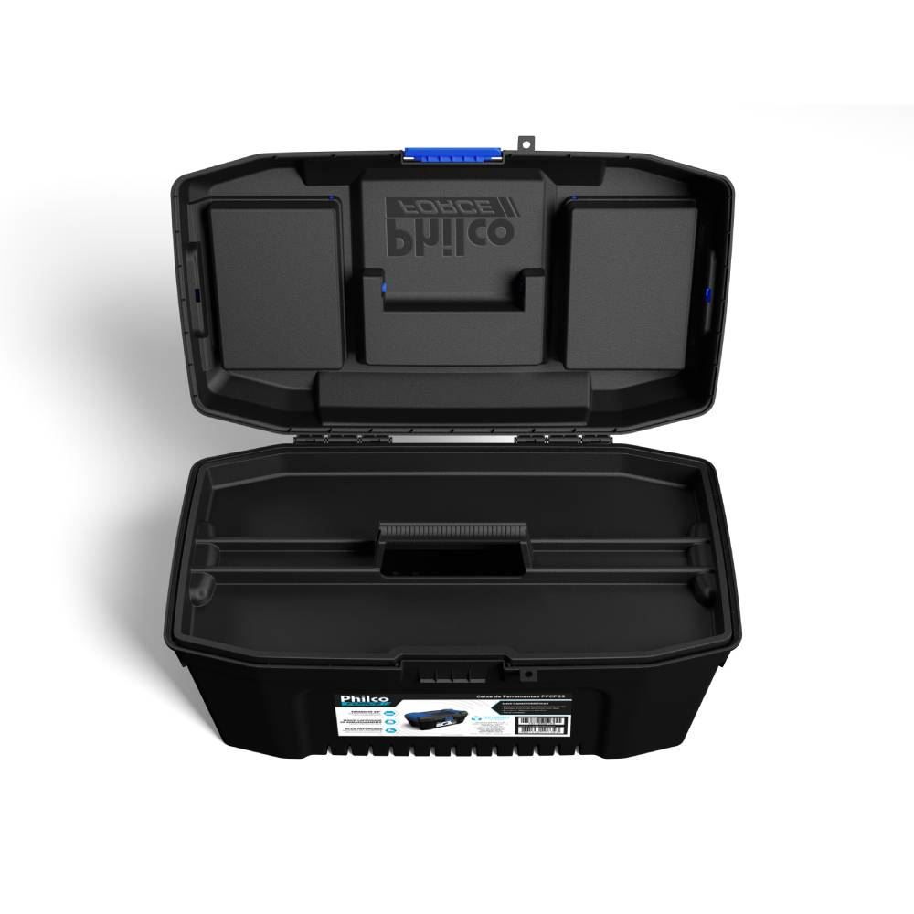 Caixa De Ferramentas Philco Force 20 Polegadas 30Kg Pfcp22 - Preto