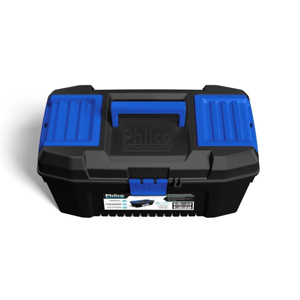 Caixa De Ferramentas Philco Force 20 Polegadas 30Kg Pfcp22 - Preto