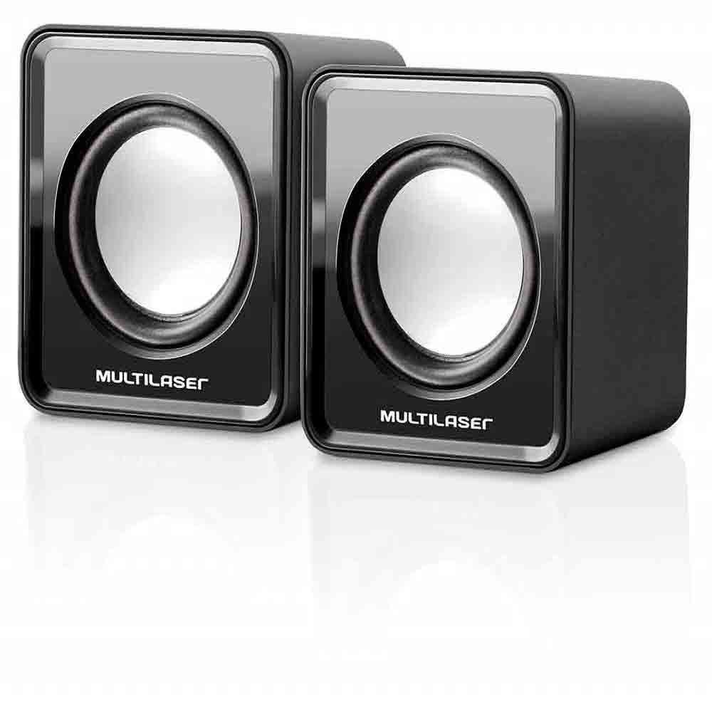 Caixa De Som 2.0 3W Rms Preto Estéreo Usb/P2 Multilaser - Sp144 - DIVERSOS