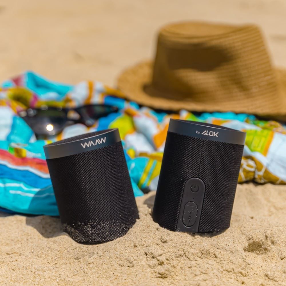 Caixa de Som Bluetooth Waaw by Alok Us 200Sb Duo - Preto
