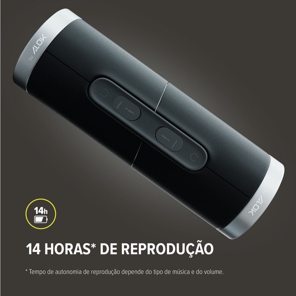 Caixa de Som Bluetooth Waaw by Alok Us 200Sb Duo - Preto