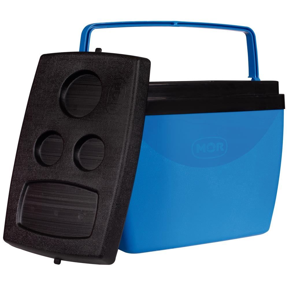 Caixa Térmica 34 Litros Mor - Azul E Preto
