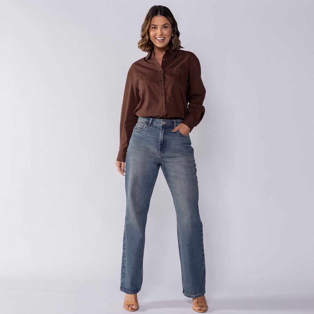 Calça Jeans Feminina Reta Boby Blues