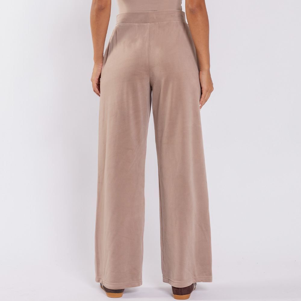Calça Feminina Esportiva Wide Leg Em Plush Scream